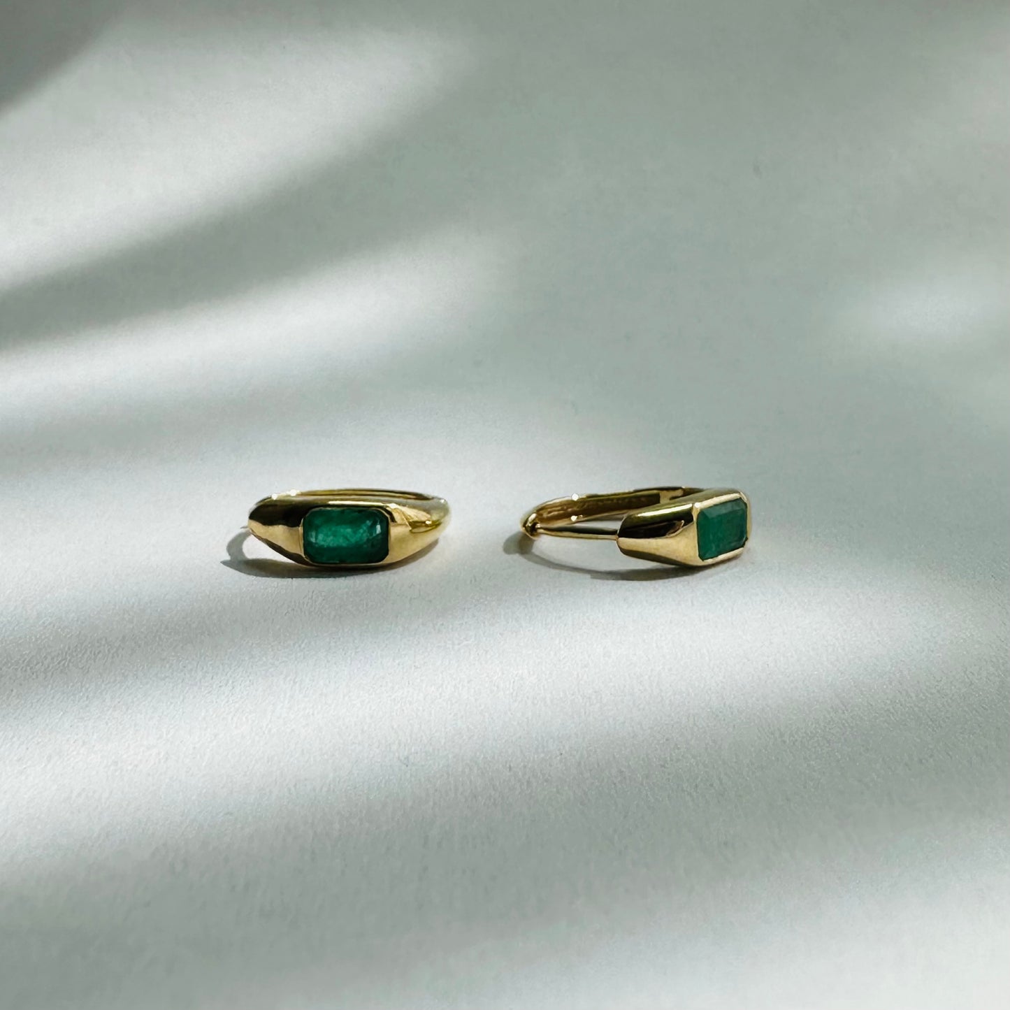 Arracadas Chunky Esmerlada