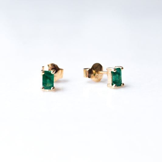 Aretes Esmeralda Baguette