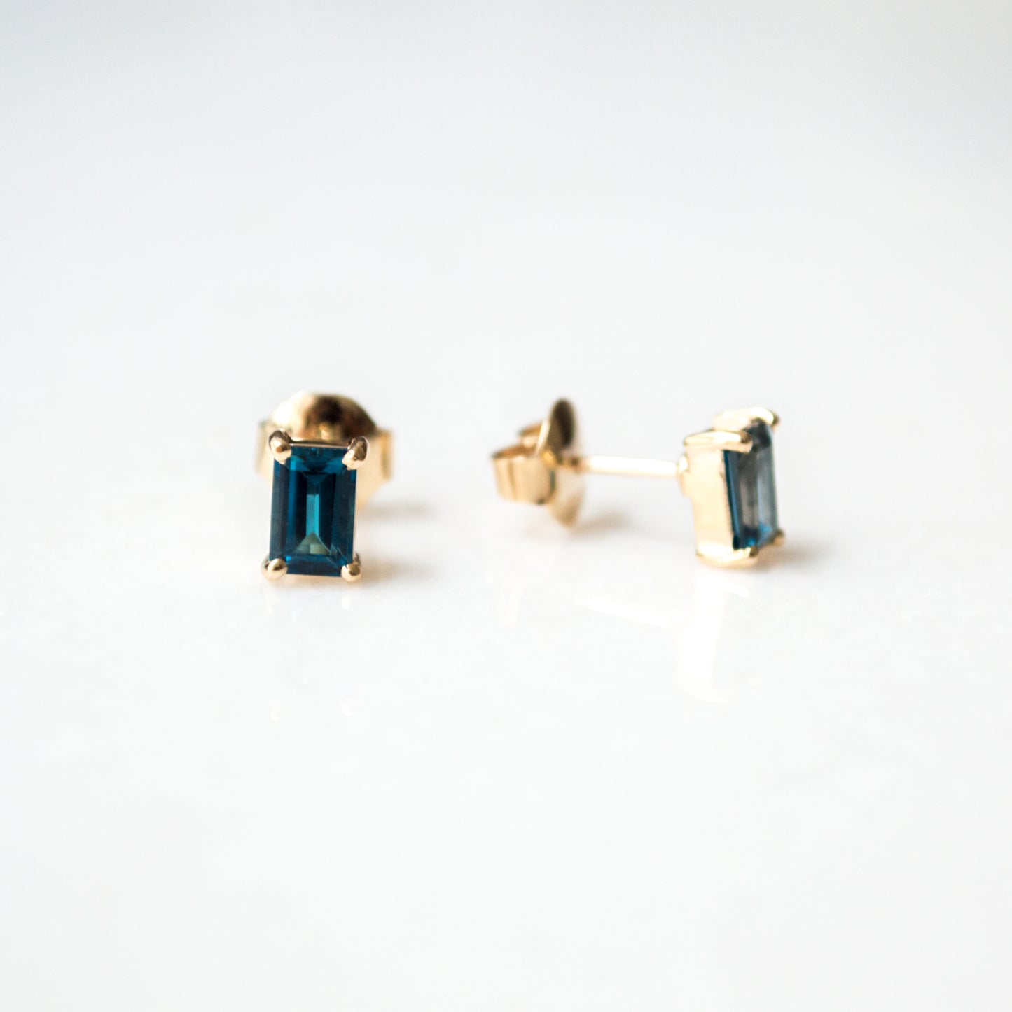 Aretes Topacios London Blue