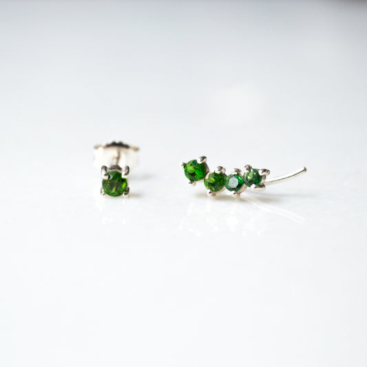 Aretes Trepadores Tsavoritas