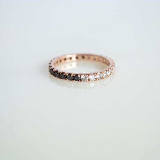 Churumbela Mitad Diamantes Negros / Blancos